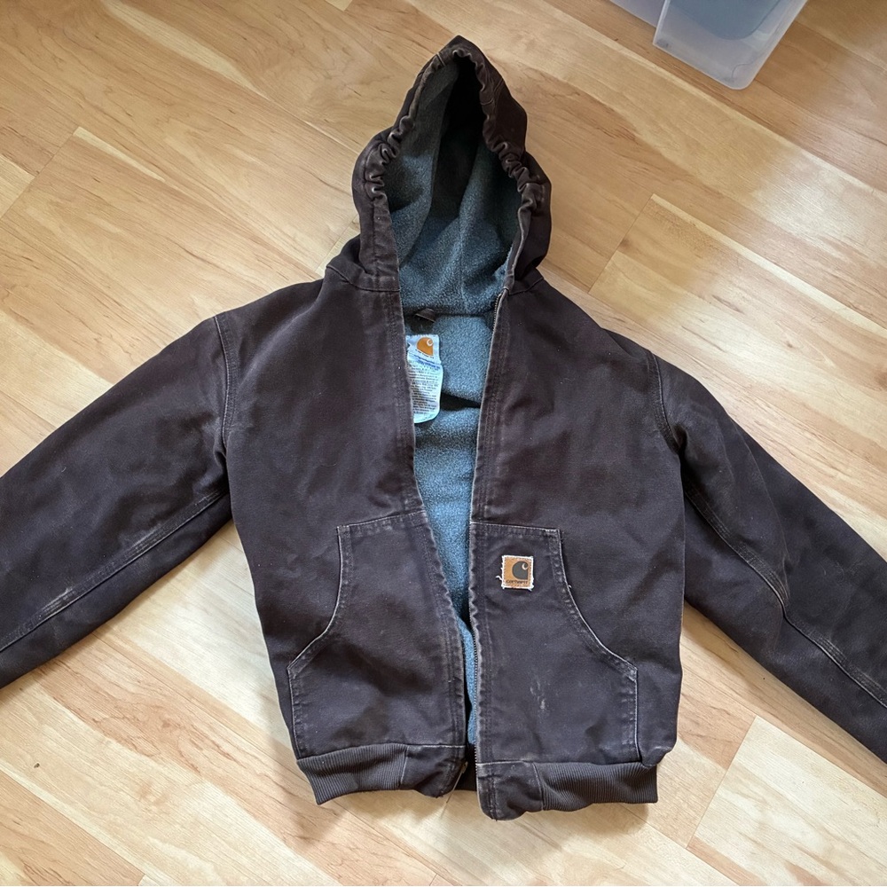 Carhartt Kids Dark Brown Hooded Coat